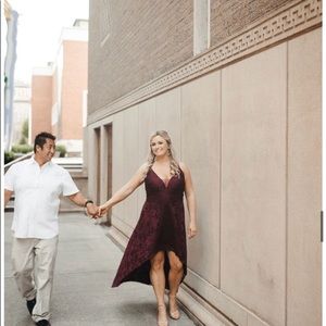 Ladies Sz 16 David’s Bridal, Hi Low lace dress